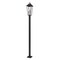 Z-Lite Gannon 3 Light Outdoor Post Mounted Fixture, 12in. W x 124in. H, Black 5008PHXLS-536P-BK - alternate 1